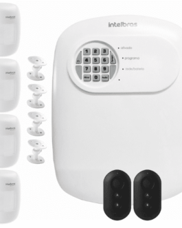 Kit Central de Alarme ANM 24 NET Intelbras + 4 Sensores IVP 3000 CF Alcance de 12mts